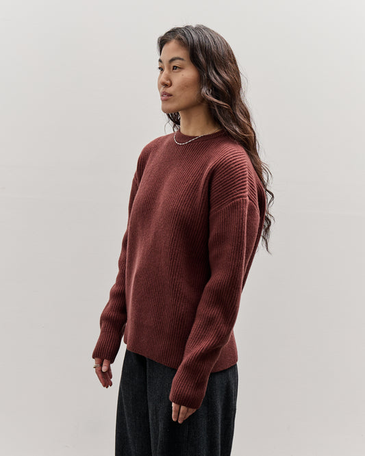 Merz b. Schwanen Crew Neck Pullover, Bark Brown