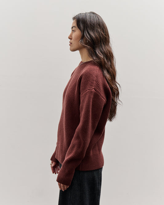 Merz b. Schwanen Crew Neck Pullover, Bark Brown