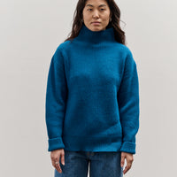 Merz b. Schwanen Turtleneck Pullover, Carbon Blue