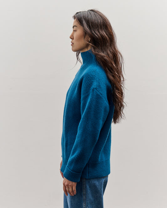 Merz b. Schwanen Turtleneck Pullover, Carbon Blue