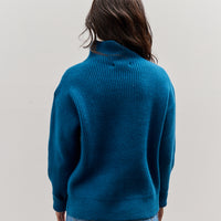 Merz b. Schwanen Turtleneck Pullover, Carbon Blue