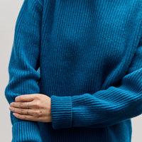 Merz b. Schwanen Turtleneck Pullover, Carbon Blue