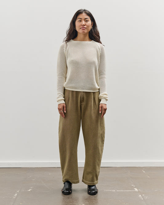 Merz b. Schwanen Crochet Knit Pullover, Nature