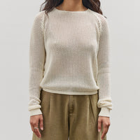 Merz b. Schwanen Crochet Knit Pullover, Nature
