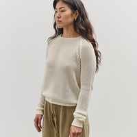 Merz b. Schwanen Crochet Knit Pullover, Nature