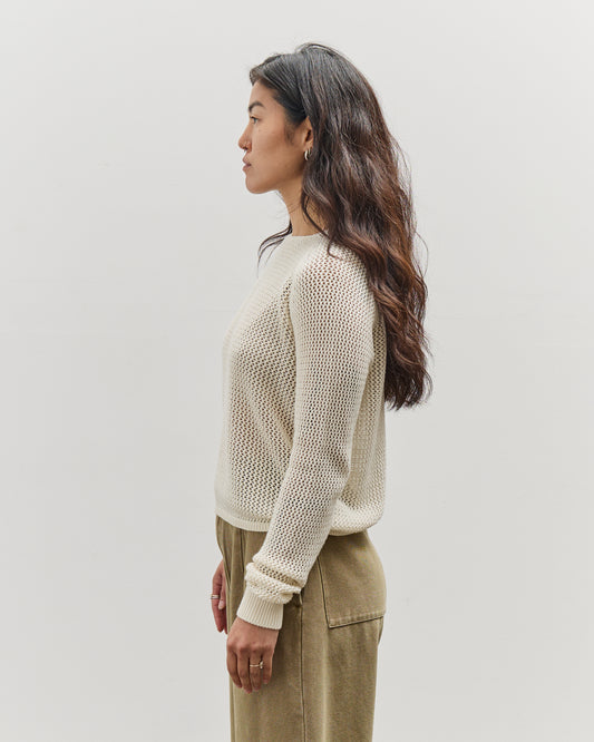 Merz b. Schwanen Crochet Knit Pullover, Nature