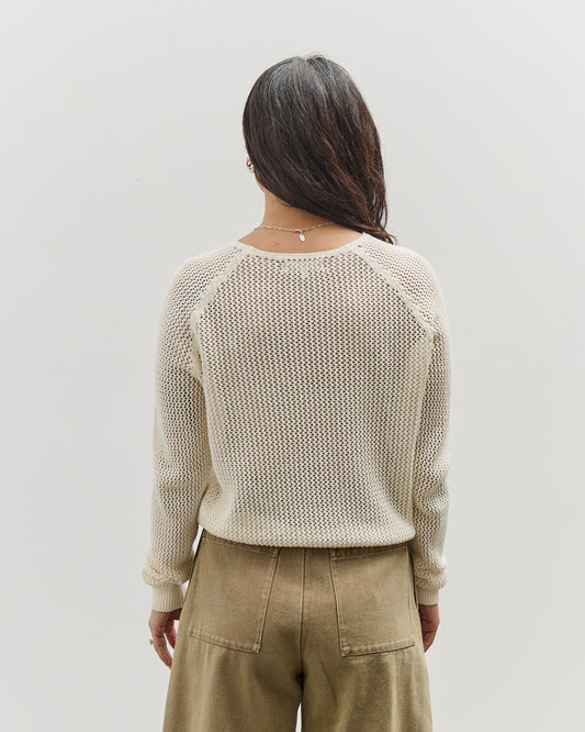 Merz b. Schwanen Crochet Knit Pullover, Nature