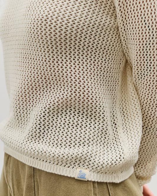 Merz b. Schwanen Crochet Knit Pullover, Nature