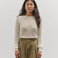 Merz b. Schwanen Crochet Knit Pullover, Nature