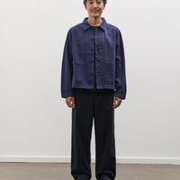 Merz b. Schwanen Unisex Cropped Jacket, Ink Blue