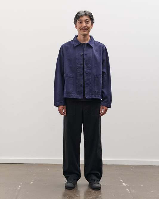 Merz b. Schwanen Unisex Cropped Jacket, Ink Blue