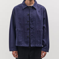 Merz b. Schwanen Unisex Cropped Jacket, Ink Blue