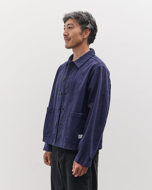 Merz b. Schwanen Unisex Cropped Jacket, Ink Blue