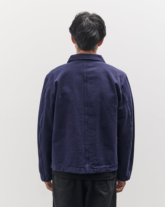 Merz b. Schwanen Unisex Cropped Jacket, Ink Blue