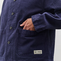 Merz b. Schwanen Unisex Cropped Jacket, Ink Blue