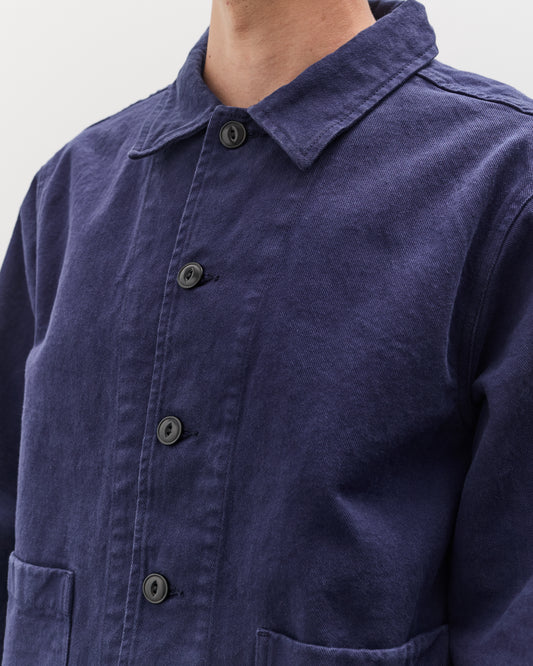 Merz b. Schwanen Unisex Cropped Jacket, Ink Blue