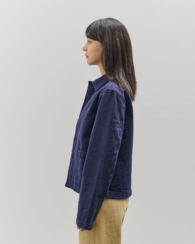 Merz b. Schwanen Cropped Jacket, Ink Blue