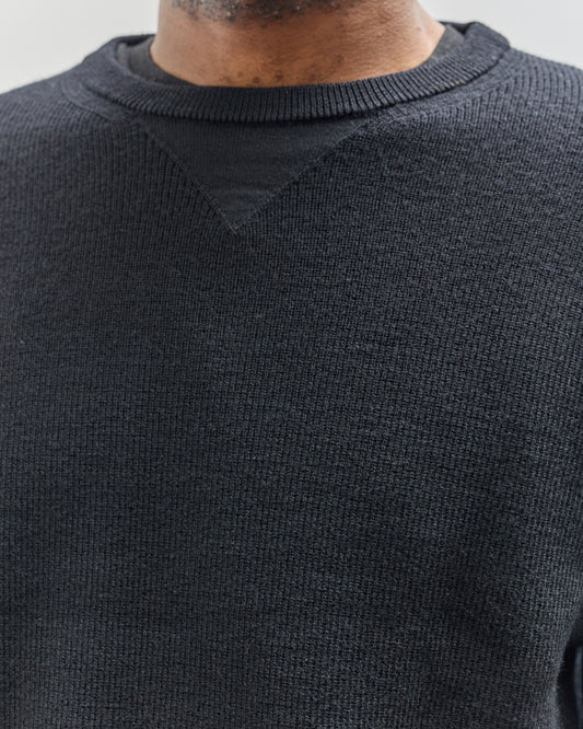 Merz b. Schwanen Ribbed Pullover, Deep Black