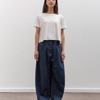 Merz b. Schwanen Soft Pima Cotton Cropped Women's T-Shirt, White