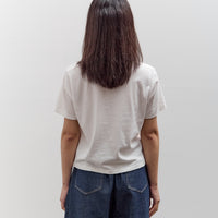 Merz b. Schwanen Soft Pima Cotton Cropped Women's T-Shirt, White