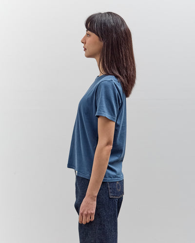 Merz b. Schwanen Soft Pima Cotton Women's T-Shirt, Indigo Color