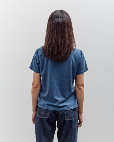 Merz b. Schwanen Soft Pima Cotton Women's T-Shirt, Indigo Color