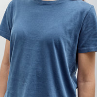 Merz b. Schwanen Soft Pima Cotton Women's T-Shirt, Indigo Color