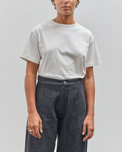 Merz b. Schwanen Boxy Cropped Fit Tee, White