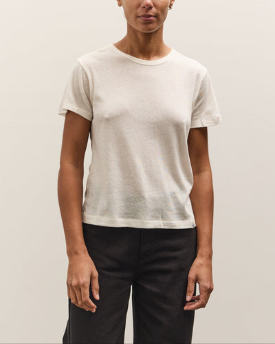 Merz b. Schwanen T-Shirt, Cotton / Cashmere, Nature