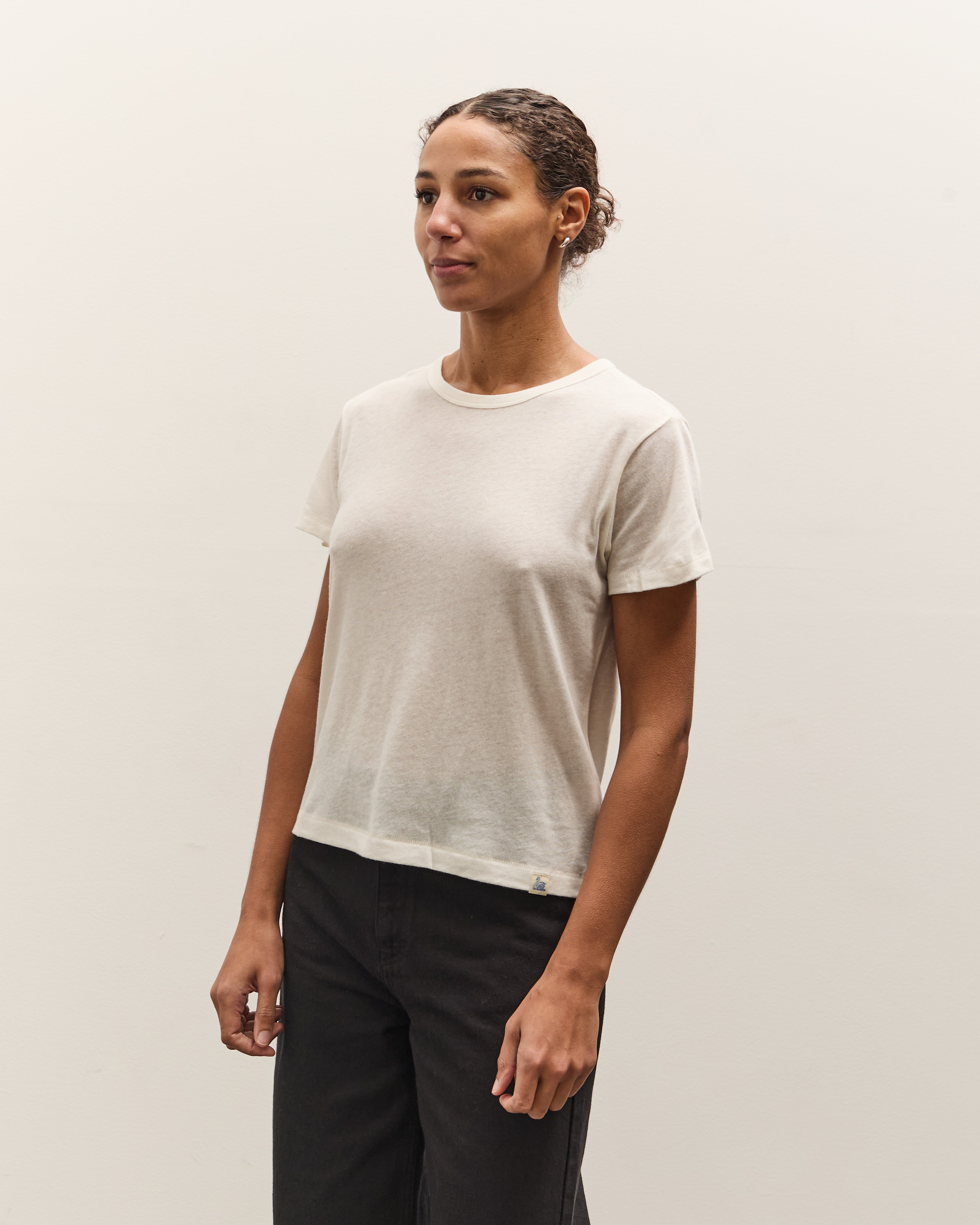 Cotton-Cashmere T-Shirt, Nature – Glasswing