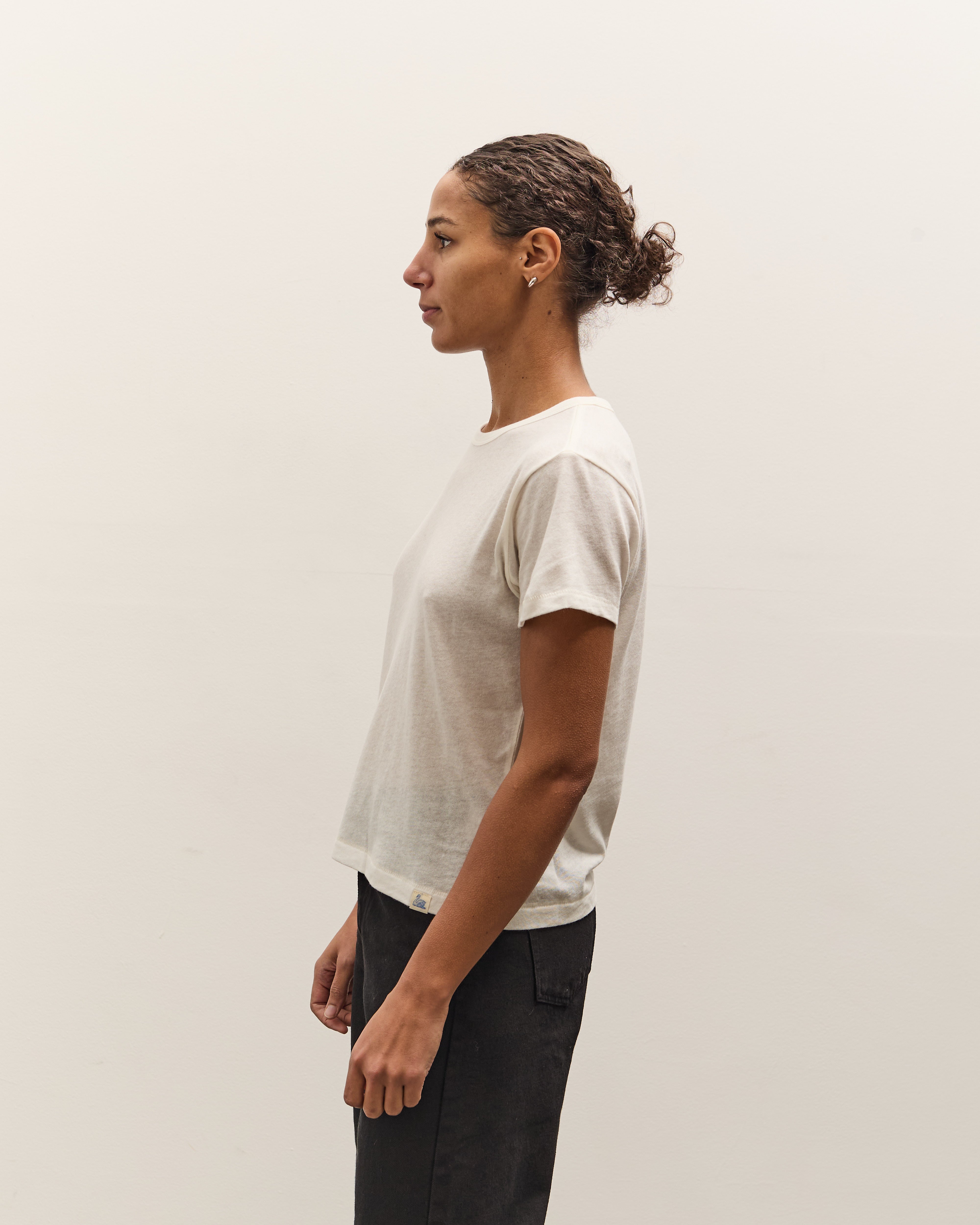 Cotton-Cashmere T-Shirt, Nature – Glasswing
