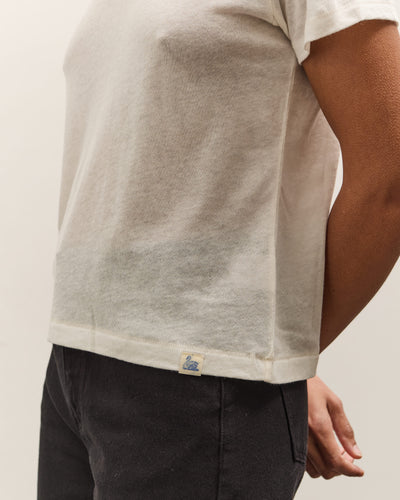 Merz b. Schwanen T-Shirt, Cotton / Cashmere, Nature