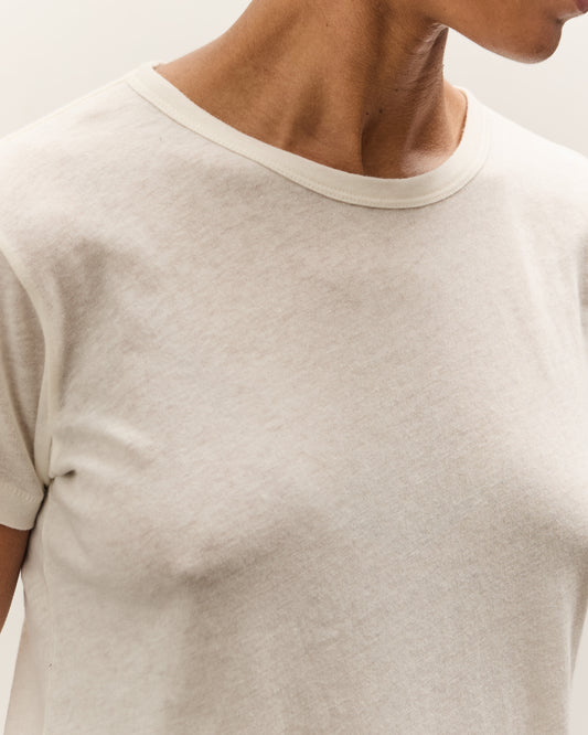 Merz b. Schwanen T-Shirt, Cotton / Cashmere, Nature