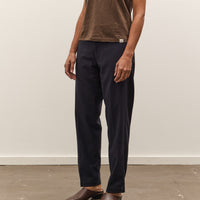 Merz b. Schwanen 1955s Refined Wool Cotton Chino Pant, Dark Navy
