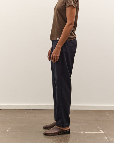 Merz b. Schwanen 1955s Refined Wool Cotton Chino Pant, Dark Navy