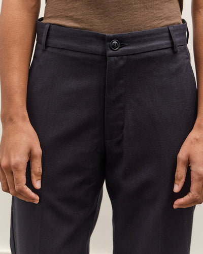 Merz b. Schwanen 1955s Refined Wool Cotton Chino Pant, Dark Navy