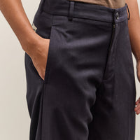 Merz b. Schwanen 1955s Refined Wool Cotton Chino Pant, Dark Navy