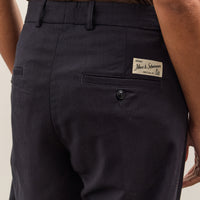 Merz b. Schwanen 1955s Refined Wool Cotton Chino Pant, Dark Navy