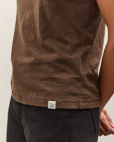 Merz b. Schwanen Pima Cotton T-shirt, Chocolate