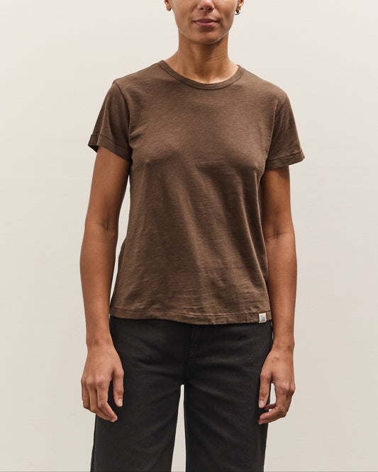 Merz b. Schwanen Pima Cotton T-shirt, Chocolate