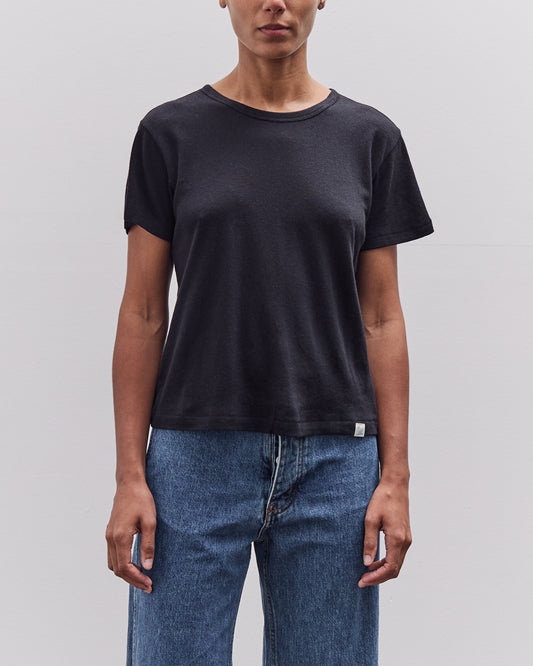 Merz b. Schwanen Cotton-Cashmere T-Shirt, Deep Black