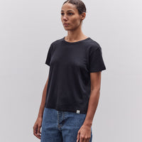 Merz b. Schwanen Cotton-Cashmere T-Shirt, Deep Black