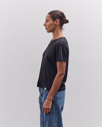 Merz b. Schwanen Cotton-Cashmere T-Shirt, Deep Black