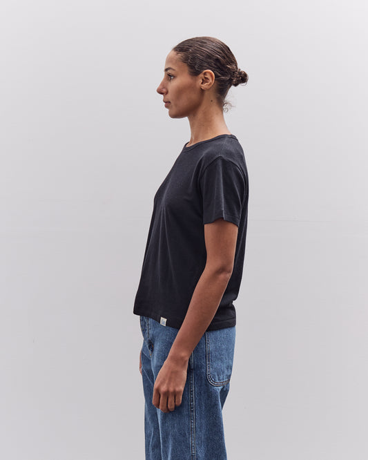 Merz b. Schwanen Cotton-Cashmere T-Shirt, Deep Black