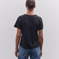 Merz b. Schwanen Cotton-Cashmere T-Shirt, Deep Black