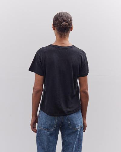 Merz b. Schwanen Cotton-Cashmere T-Shirt, Deep Black