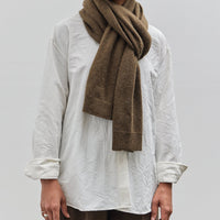 Mijeong Park Alpaca Blend Knit Scarf, Brown