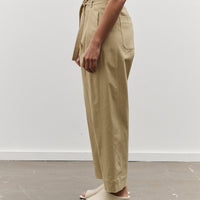 Mijeong Park Belted Barrel Leg Pants, Camel