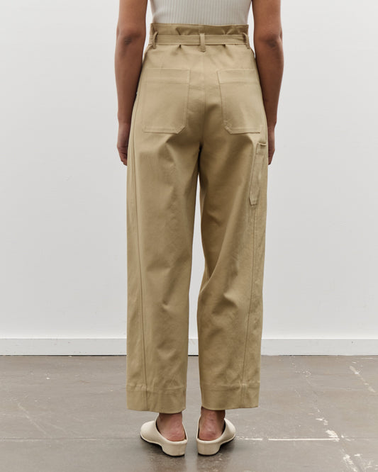 Mijeong Park Belted Barrel Leg Pants, Camel