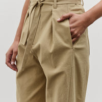 Mijeong Park Belted Barrel Leg Pants, Camel